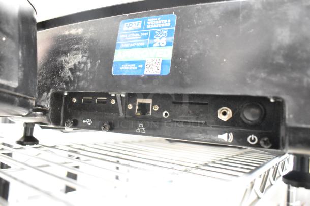 2017 Hobart HTi-7LH26 metal commercial scale, no power cord. Ports and an approved label visible. Tested and working.