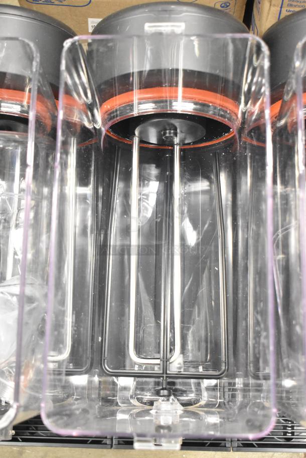 Brand new Narvon 378RBD5G3 triple 5-gallon refrigerated beverage dispenser, scratch and dent, 115V, 1 phase.