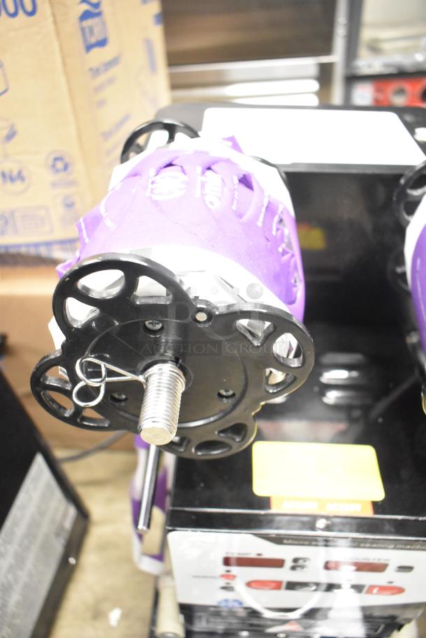 Autata ATT-95N automatic plastic cup sealing machine, 115 volts, 1 phase; shown in partial assembly with control panel.