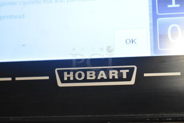 2017 Hobart HTi-LH26 countertop food portioning scale, logo visible. Tested and working, 120/208-240V, 1 phase.