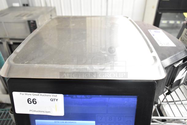 2017 Hobart HTi-LH26 metal countertop scale, tested and working, voltage: 120/208-240V, 1 Phase. Auction label: 66.