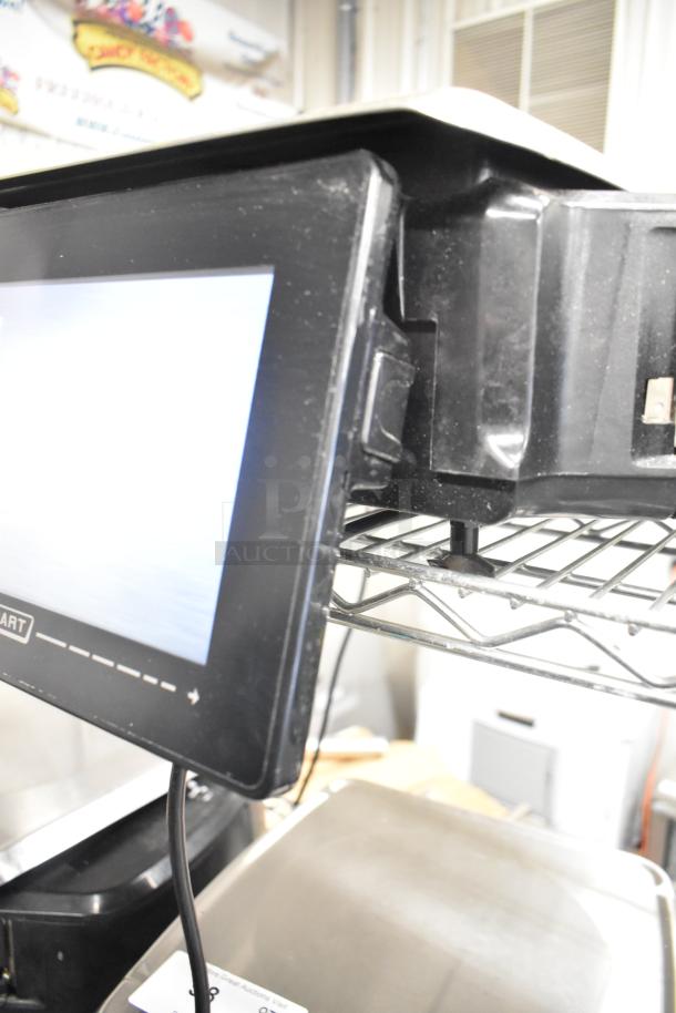 2017 Hobart HTi-7LH26 metal commercial countertop food portioning scale, missing power cord, tested and working.