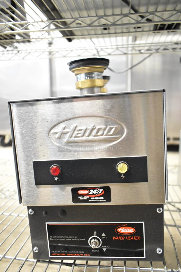 Hatco 3CS-9B Commercial Sanitizing Sink Heater, 208 Volts, 3 Phase, stainless steel, model label visible, excellent condition.