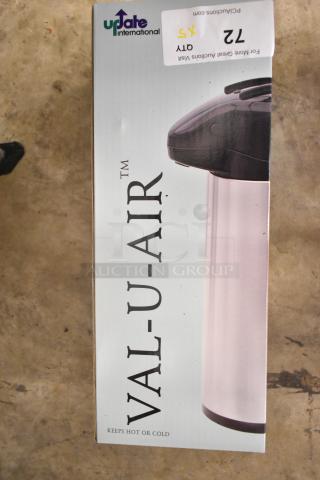 Brand new Update Val-u-air NVAL-22BK air pot in box, keeps hot or cold, labeled for auction, 5 times your bid.