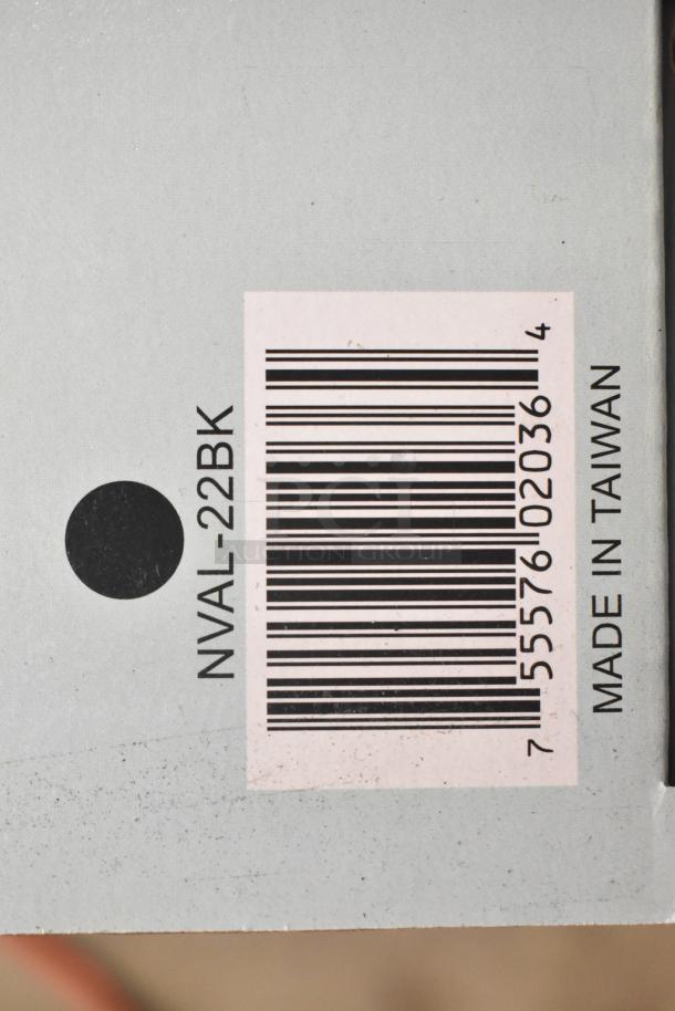 Barcoded box showing "NVAL-22BK" model, Update Val-u-air Air Pot, brand new, made in Taiwan.