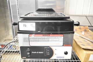 2023 Nemco 6625B Fresh-O-Matic Rethermalizer and Steamer, 120V, countertop model in good condition with operational labels.