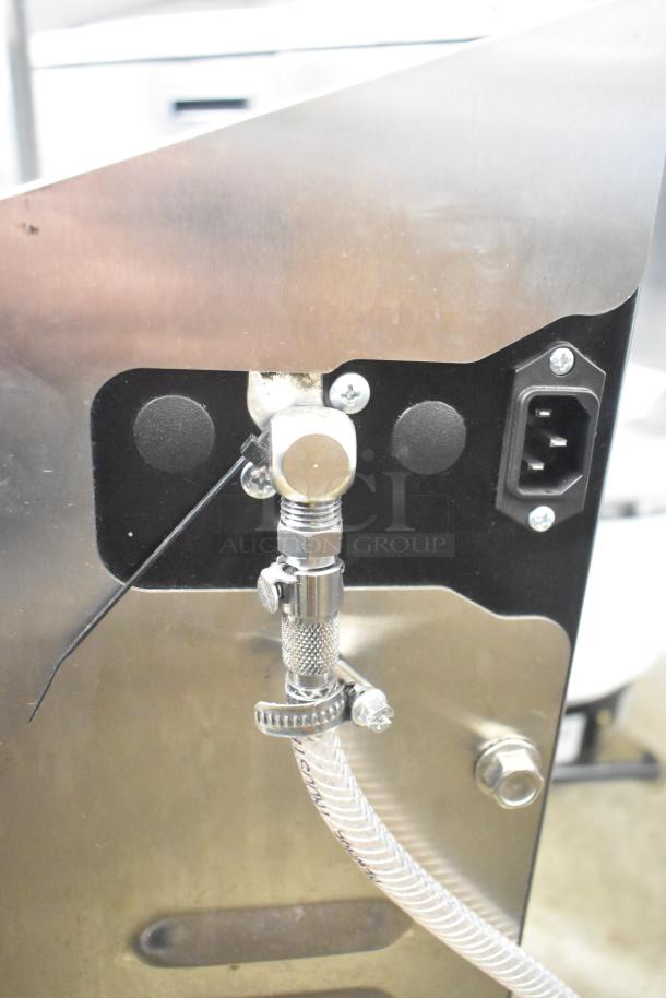 2022 Jun-Air 86R-3MN1-DSBHH Stainless Steel Nitro Brew Nitrogen Generator. Features power inlet and hose connection.