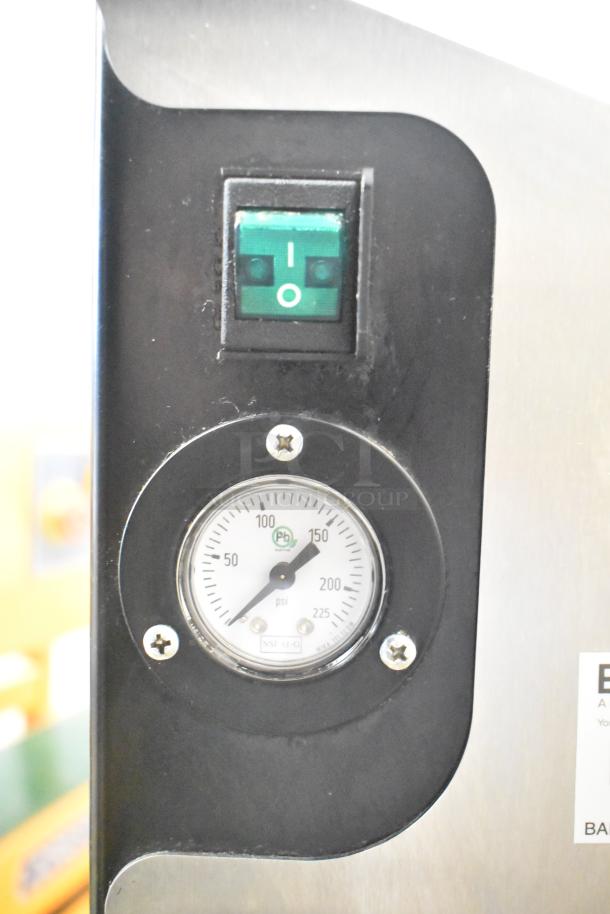 2022 Jun-Air 86R-3MN1-DSBHH stainless steel nitrogen generator, pressure gauge visible, 120V, 1 phase.