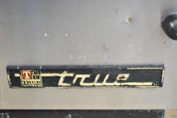 True TMC-58-S Commercial Milk Cooler, 115 Volts, 1 Phase. Visible True logo and model tag. Used condition.