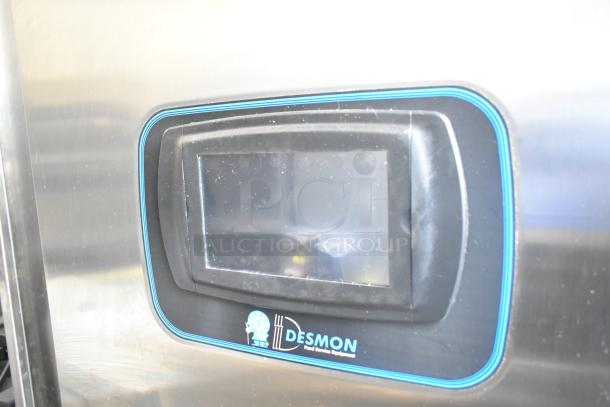 2022 Desmon GBF-15+ETL stainless steel blast chiller control panel, 4 probes, 220V, 3-phase, commercial use.