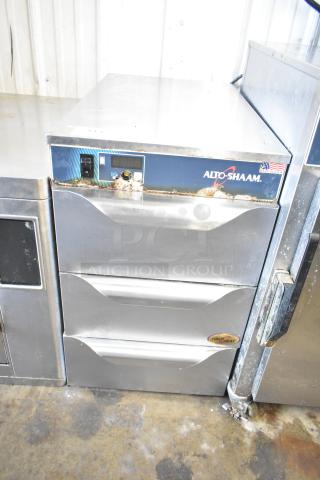 2017 Alto Shaam 500-3DN Narrow Three Drawer Warmer, 120V, 1 Phase. Used condition with visible wear and rust.