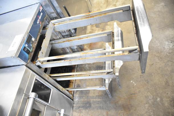 2017 Alto Shaam 500-3DN commercial three drawer warmer, stainless steel, 120 volts, 1 phase, visible wear and rust.