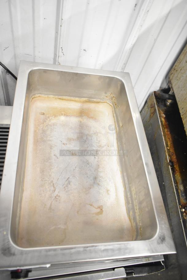 Patriot FMFW-1200W countertop food warmer, stainless steel, visible wear, 120 volts, single phase, for auction.