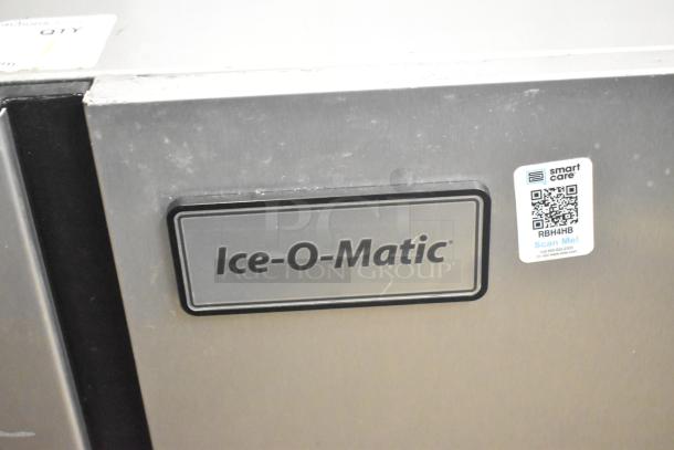 2019 Ice-O-Matic CIM0430HA Elevation Series Half Cube Ice Machine Head, 115V, 1 Phase. Features brand logo and QR code label.