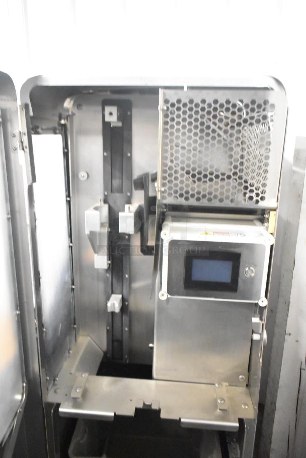 JBT 2ND-GEN-MFJ-HE citrus juicer; commercial floor style with digital display and casters, 115V, 1 Phase.