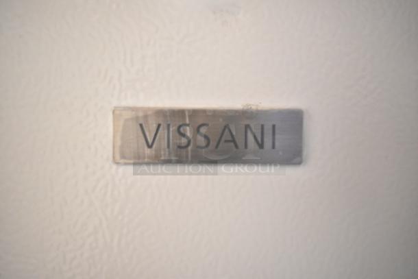 Vissani MDTF18WHR5 cooler with freezer, 2025 model, brand new, scratch and dent; 115V, 1 Phase, metal Vissani label.