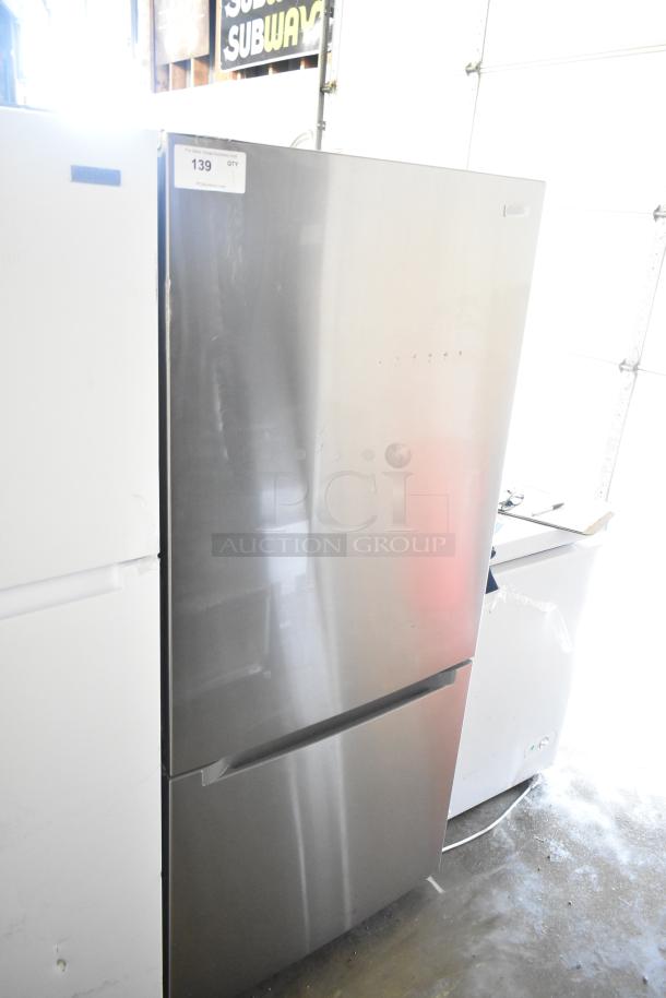 Brand new Vissani MDBF18SS cooler with freezer drawer, 2025 model, stainless steel, 115 Volts, scratch and dent condition.