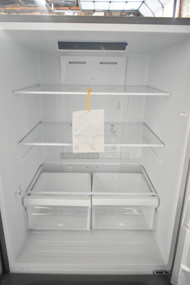 BRAND NEW 2025 Vissani MDBF18SS cooler with freezer drawer, 115V, 1 Phase. Scratch and dent condition, interior view.