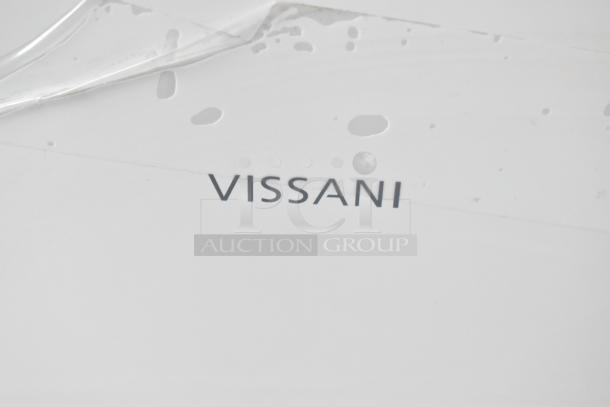 "Brand new Vissani DCM7QWBWW manual defrost chest freezer, scratch and dent condition, 115 volts, 1 phase."