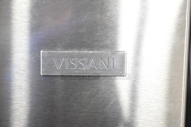 BRAND NEW SCRATCH AND DENT! 2025 Vissani MDBF18SS Reach-In Cooler w/ Drawer Freezer label. Stainless steel finish.