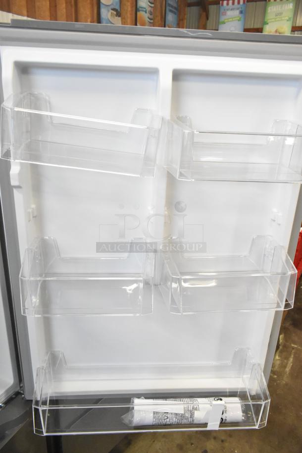 BRAND NEW 2025 Vissani MDBF18SS Reach-In Cooler, scratch and dent, with clear plastic door shelves, 115V, 1 Phase.