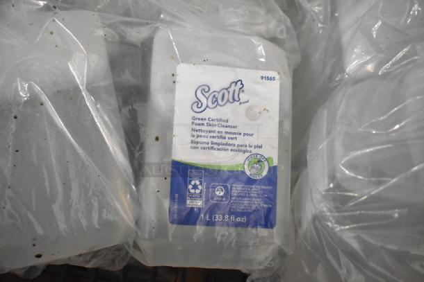 Scott Green Certified Foam Skin Cleanser, 1L bottle, visible label, sealed in clear packaging, for auction.