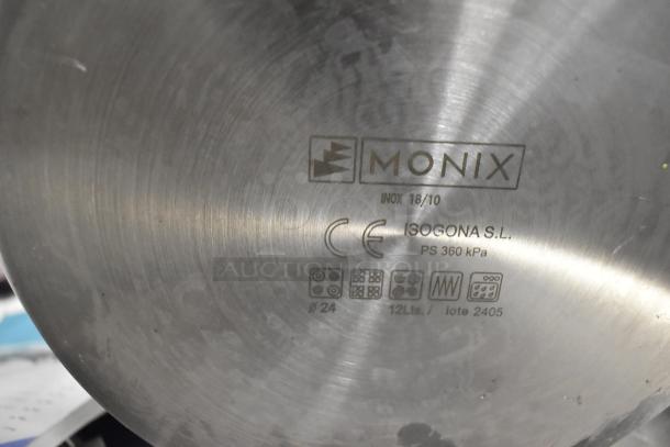 Monix Classica Pressure Steamer Pot, stainless steel, 12L capacity, CE marked, INOX 18/10, model PS 360 kPa, ø 24.