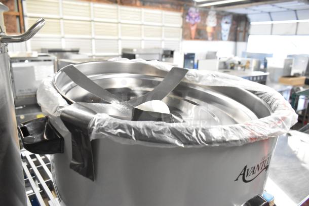 Avantco 177RCB124 electric rice cooker/warmer, 124-cup capacity, new scratch and dent, wrapped with protective plastic.