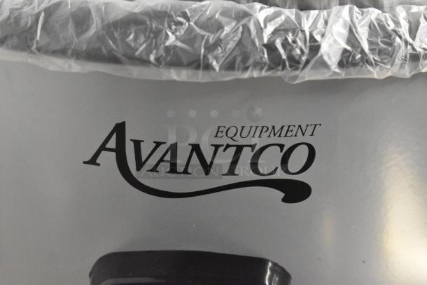 Brand new Avantco 177RCB60 electric rice cooker/warmer, 60-cup capacity, removable lid, scratch and dent condition.