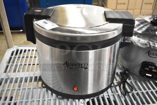 Avantco 177RWB92 92 Cup Sealed Electric Rice Warmer, new, scratch and dent condition, 120 Volts, 1 Phase, silver finish.