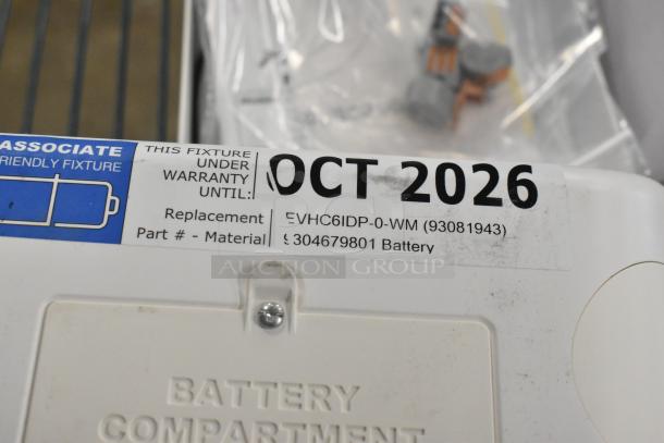 BRAND NEW SCRATCH AND DENT! Dual-Lite EVHC6IDP LED Emergency Light, warranty till Oct 2026, with Hubbell EVSCEZP Enclosure.