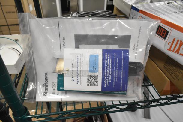 Brand new 2025 Manitowoc IAuCS-161 ice machine cleaning system, 115V, 1 phase. Includes manual and registration details.