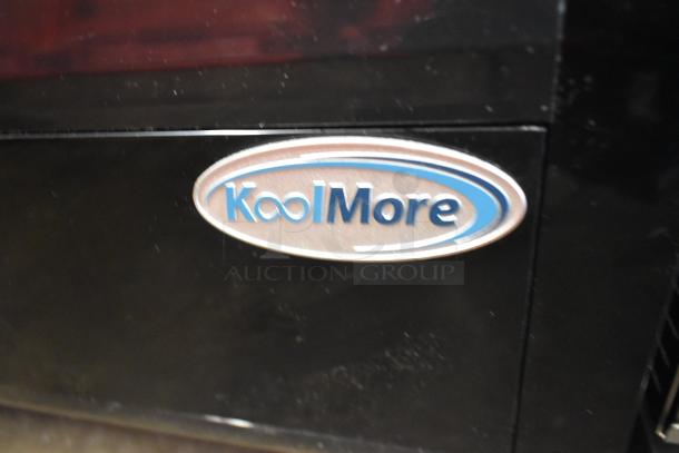 KoolMore CDC-3C-BK Countertop Display Refrigerator, 3.6 Cu Ft, brand logo visible, new with minor scratches.