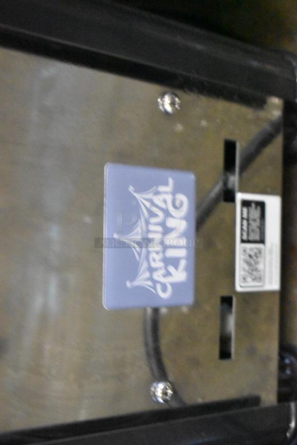 Carnival King 382RBD3G1 single 3-gallon refrigerated beverage dispenser, includes 120V power, Carnival King logo visible.