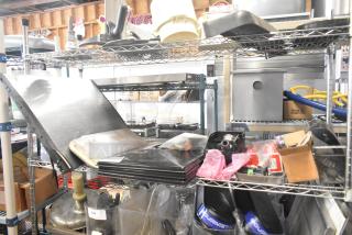 Lot of various items including ice cream machine lids, Ice Head panel, H-600 switch kit, portafilters, Danfoss filter drier, spouts.