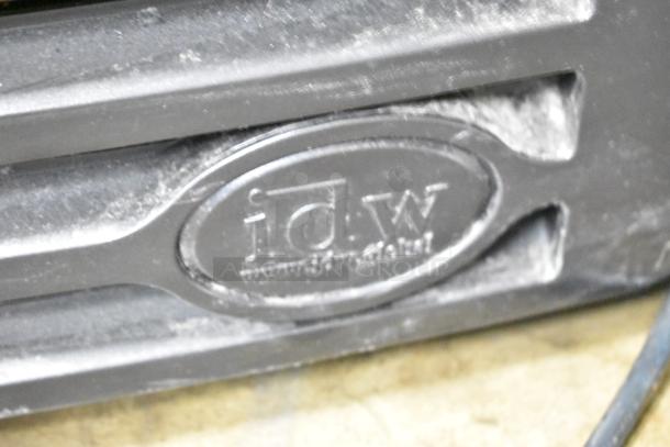 IDW G-12-F334B-HC single door cooler, 115V, logo detail shown, commercial use, model tag not visible.