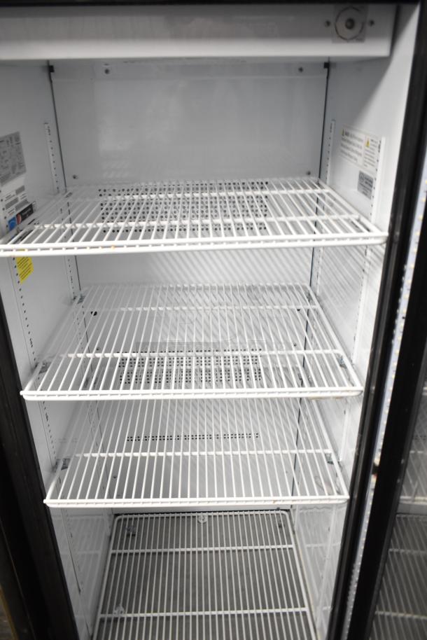 IDW G-12-F334B-HC Commercial Single Door Cooler, 115V, 1 Phase, white interior, multiple wire shelves, excellent condition.