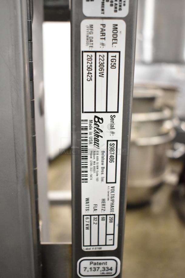 BRAND NEW 2025 Belshaw Adamatic TG-50 Thermoglazing Station, stainless steel, commercial casters, 208V, 1 phase, scratch and dent condition.