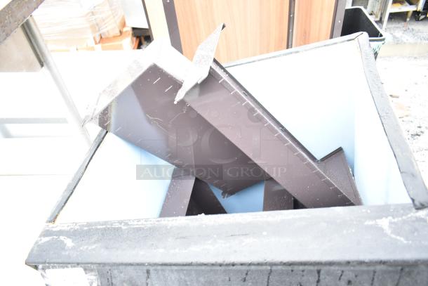 Ice-O-Matic Commercial Ice Bin showing interior components, used condition, sturdy design suitable for commercial use.