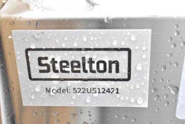BRAND NEW Steelton 522US12421 utility sink, 24"x21"x14", stainless steel, scratch and dent condition, for 8" faucet.