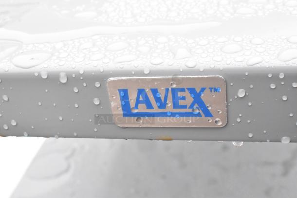 BRAND NEW Lavex 257FSUC24483 steel utility cart, 48"x24"x35", fully welded, scratch and dent, visible Lavex logo.