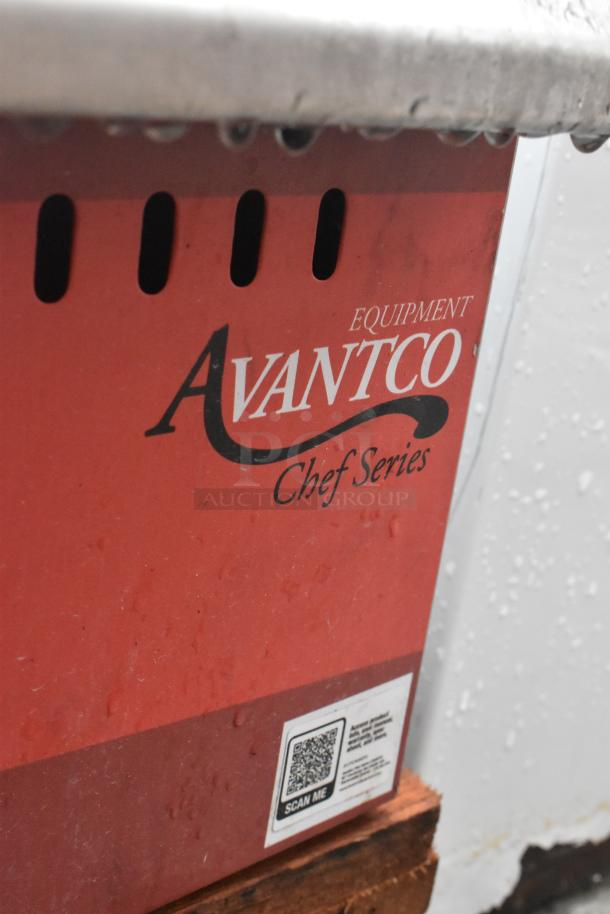 2024 Avantco 177CAG60TG 60" Countertop Gas Griddle, thermostatic controls, 175,000 BTU, Chef Series branding visible.