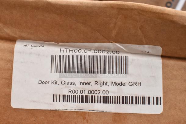 Label on box for Door Kit, Glass, Inner, Right, Model GRH, code HTR00.01.0002.00.