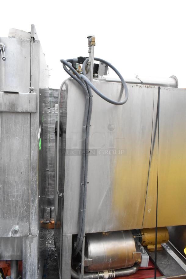 Douglas SD-20-ELEL commercial front load pot and pan washer, stainless steel, 480V, 3 phase, visible wear.