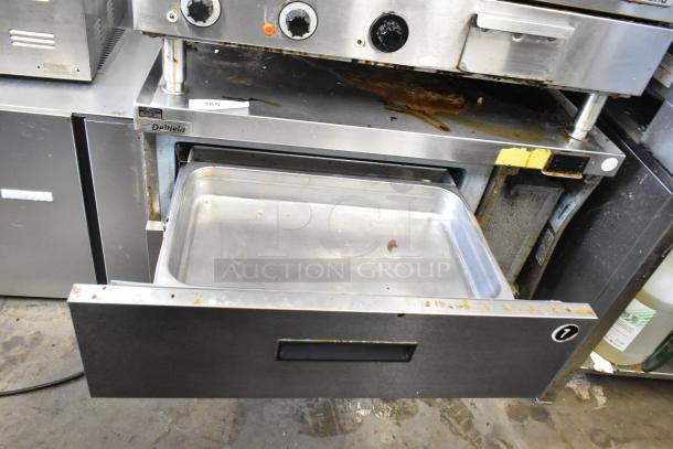 2017 Delfield F2936CP 2 Drawer Chef Base, stainless steel, on commercial casters, 115V, 1-phase, used condition.