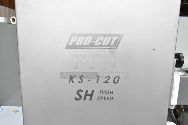 2025 Pro-Cut KS-120 Vertical Band Meat Saw, 120" blade, 220V, 3-phase, floor model, high speed, commercial use.