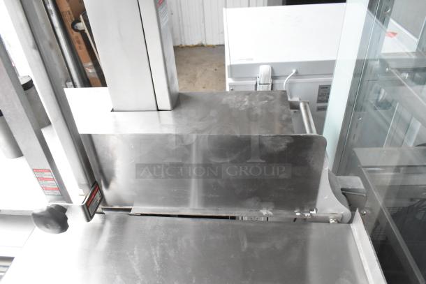 Pro-Cut KS-120 Commercial Vertical Band Meat Saw, 120" blade, floor model. Stainless steel, 220V, 3-phase. Excellent condition.