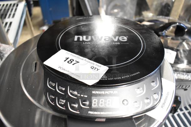 Nuwave 30501 countertop single burner induction range, 115 volts, 1 phase, with control panel and digital display, new condition.