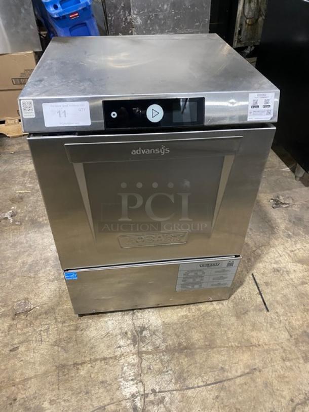 Hobart Advansys Series LXNR undercounter dishwasher, stainless steel, Energy Star certified, 120/208V, great condition.