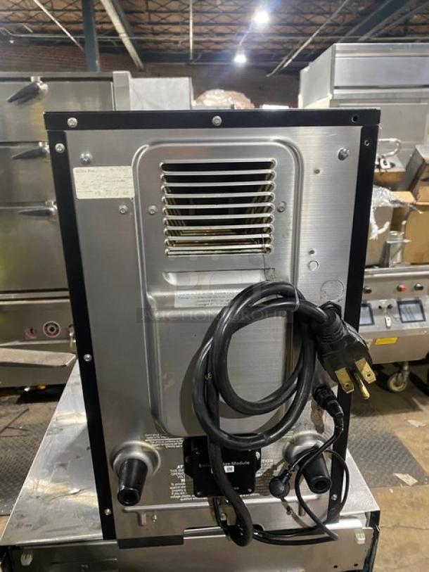 MerryChef black electric countertop high-speed rapid cook oven, late model, features power cord; appears in good condition.